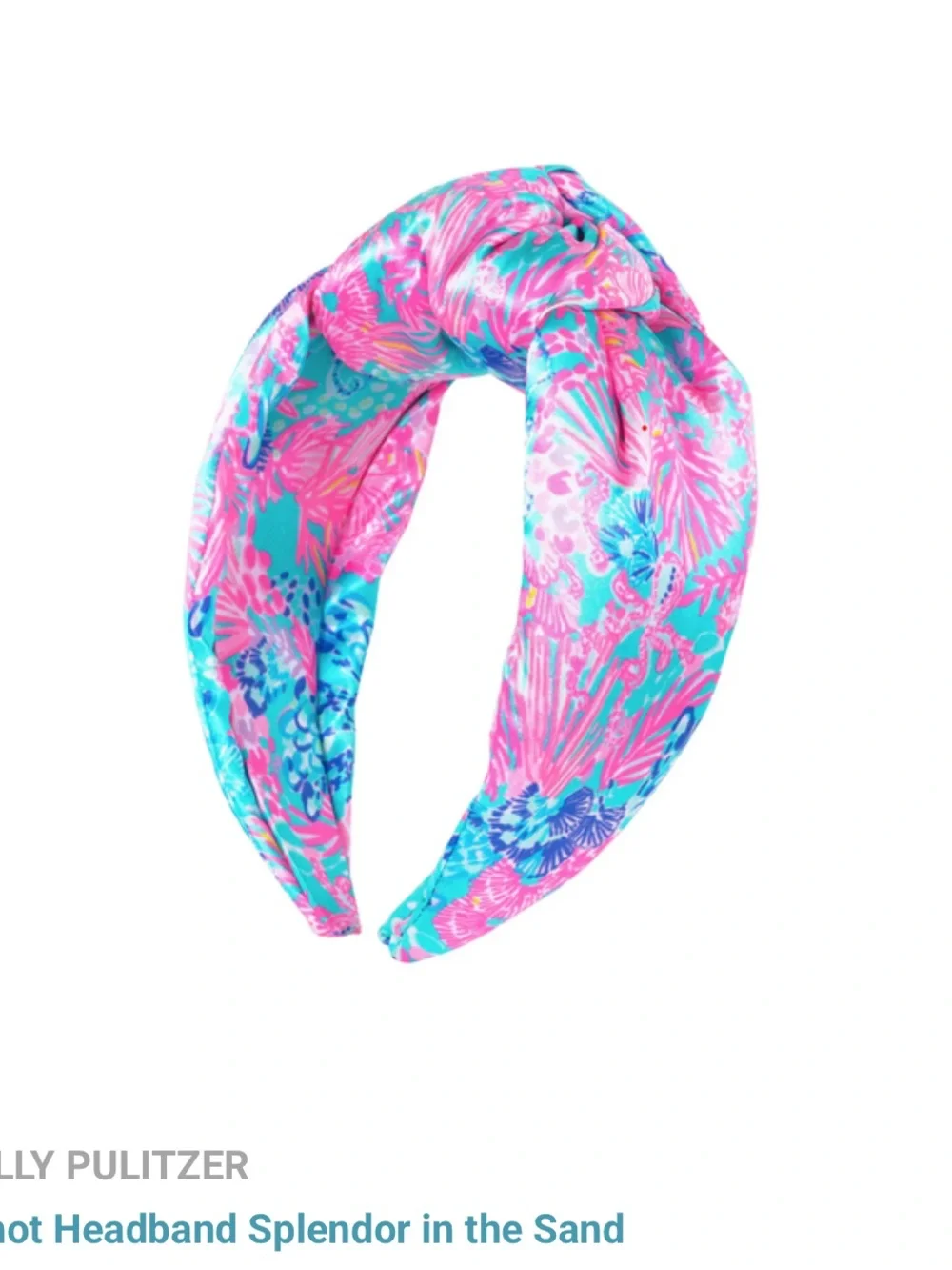 Lilly Pulitzer Pink & Turquoise Mermaid Knot Headband